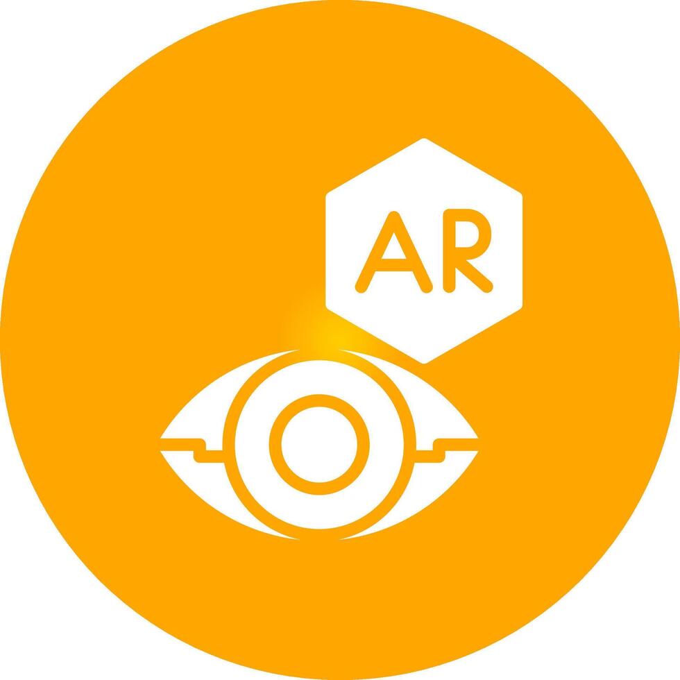 Ar Contact Lens Creative Icon Design vector