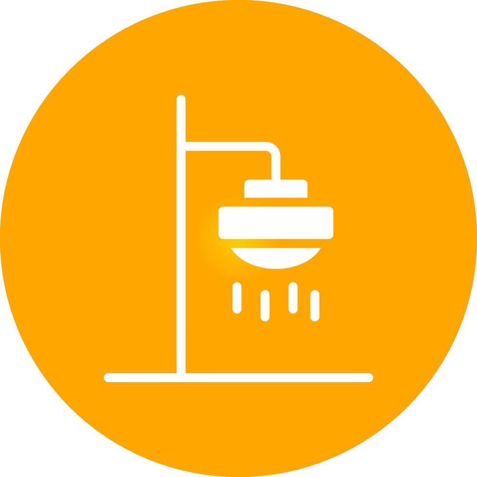 Roof Shower Creative Icon Design vector