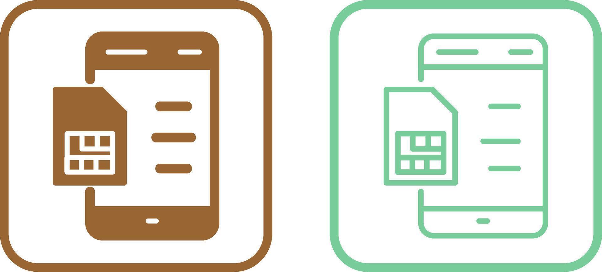 SIM Card Vector Icon