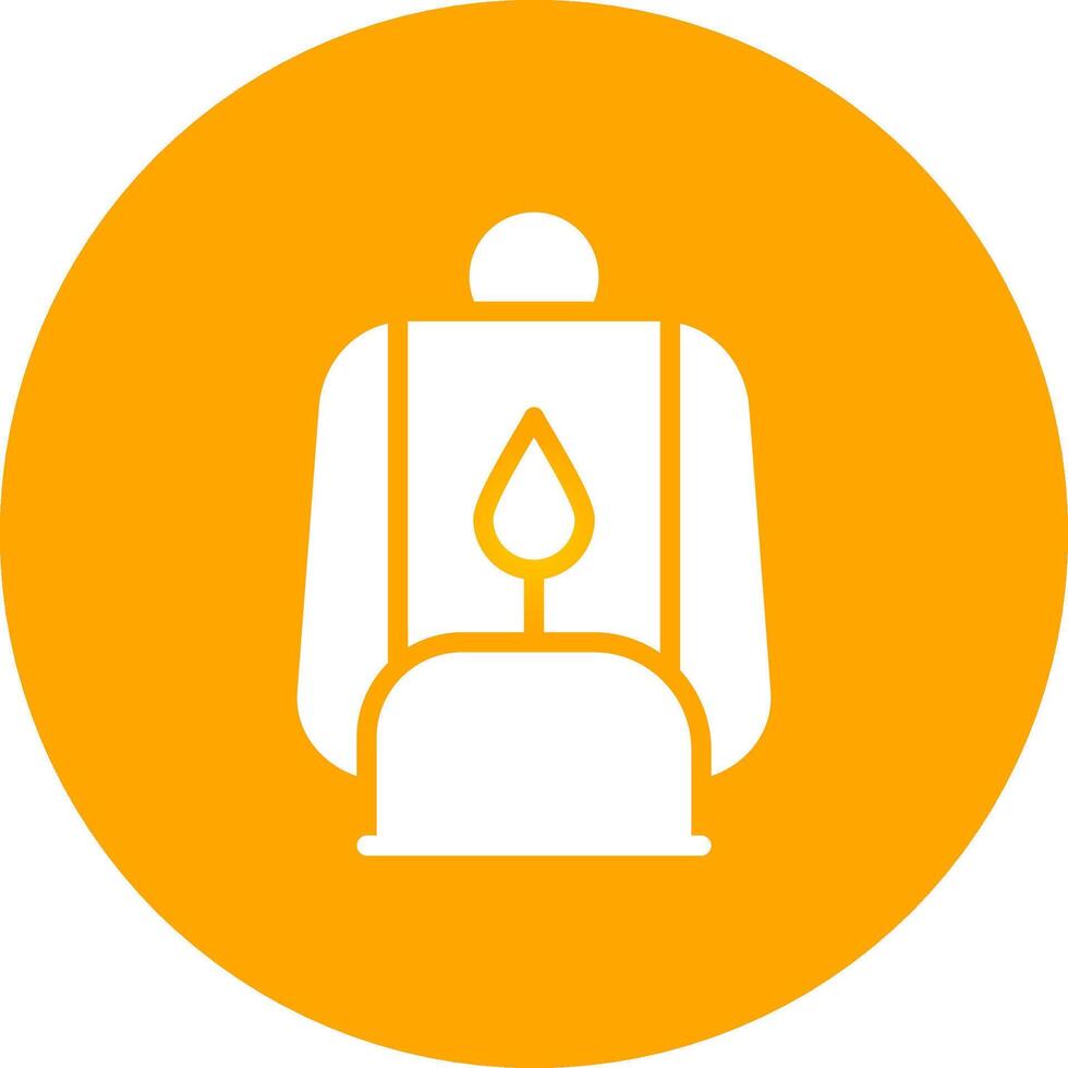 Oil Lamp Creative Icon Design vector