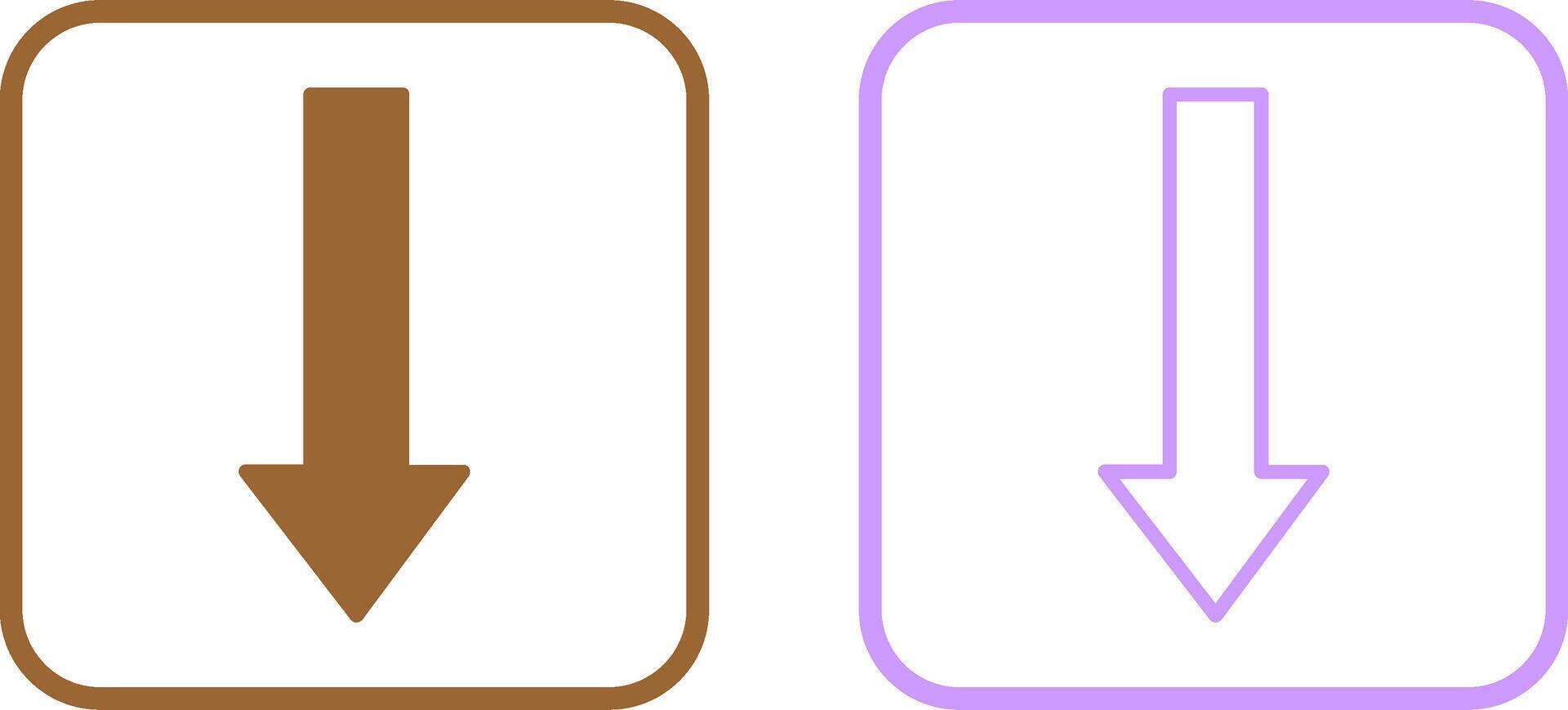 Arrow Down Vector Icon