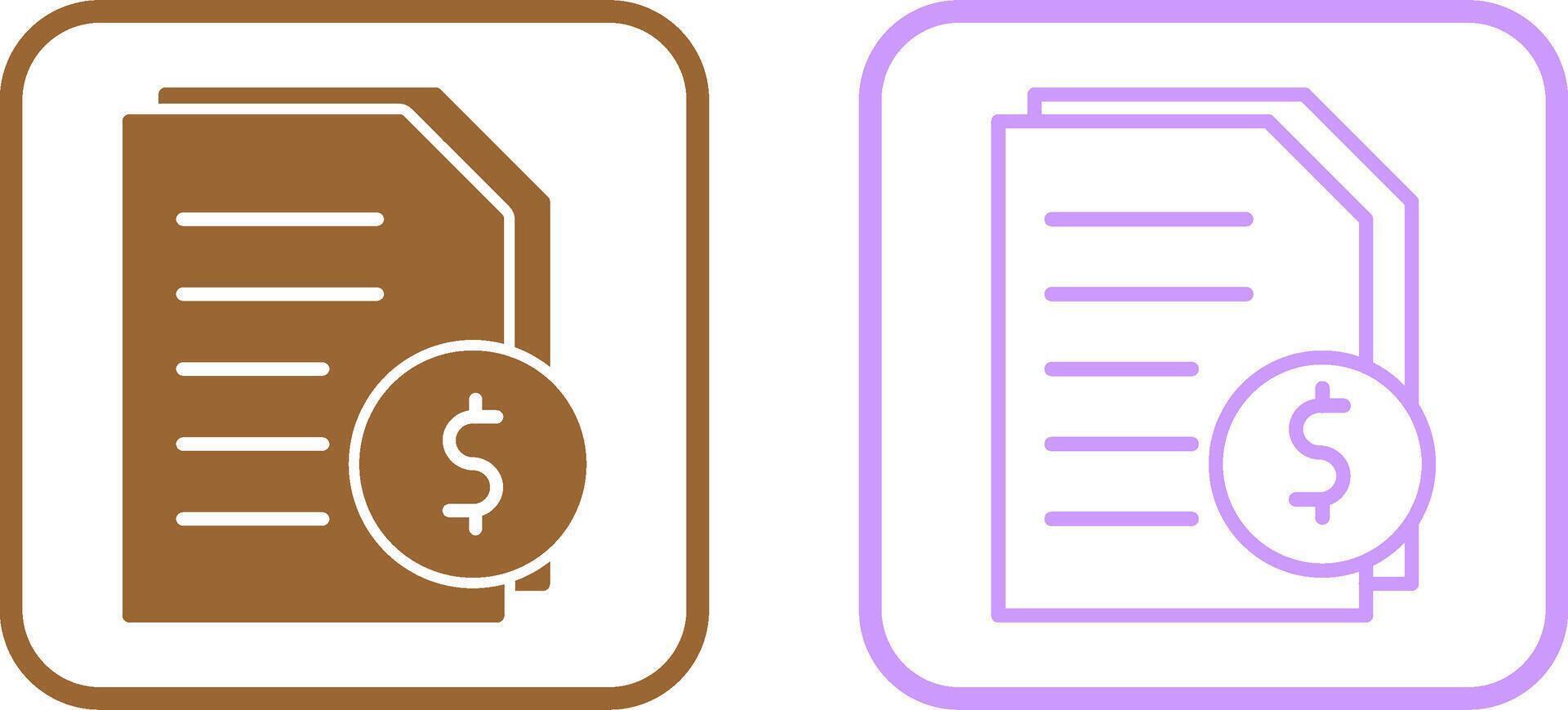 Invoices Vector Icon
