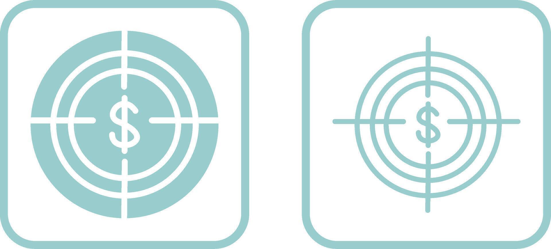 Economic Target Vector Icon