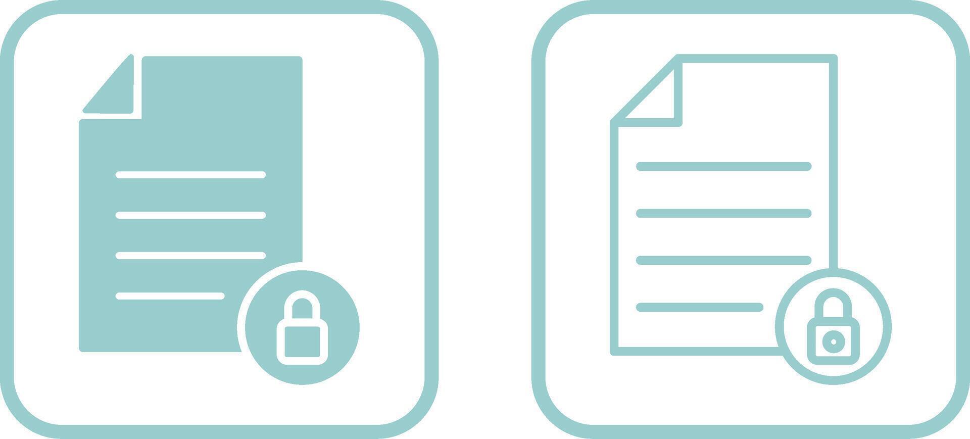 Private Document Vector Icon