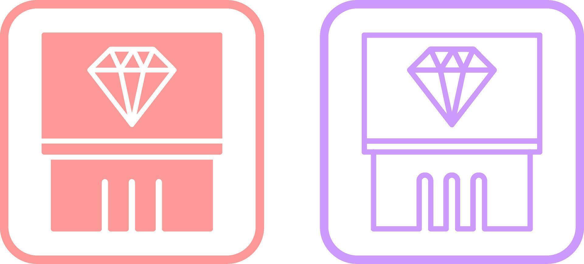 Diamond Exhibit Vector Icon