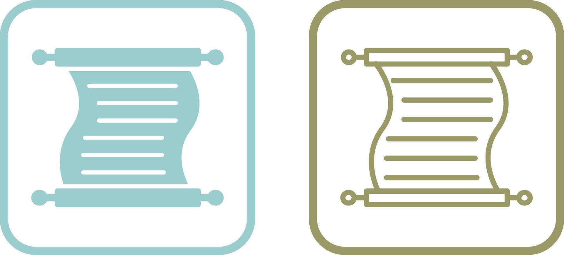 Scroll of Paper Vector Icon