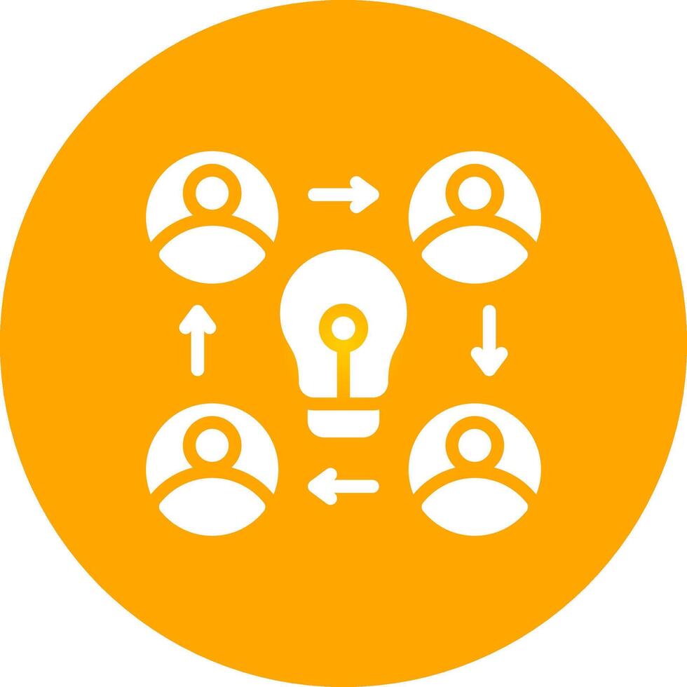 Collaboration Creative Icon Design vector