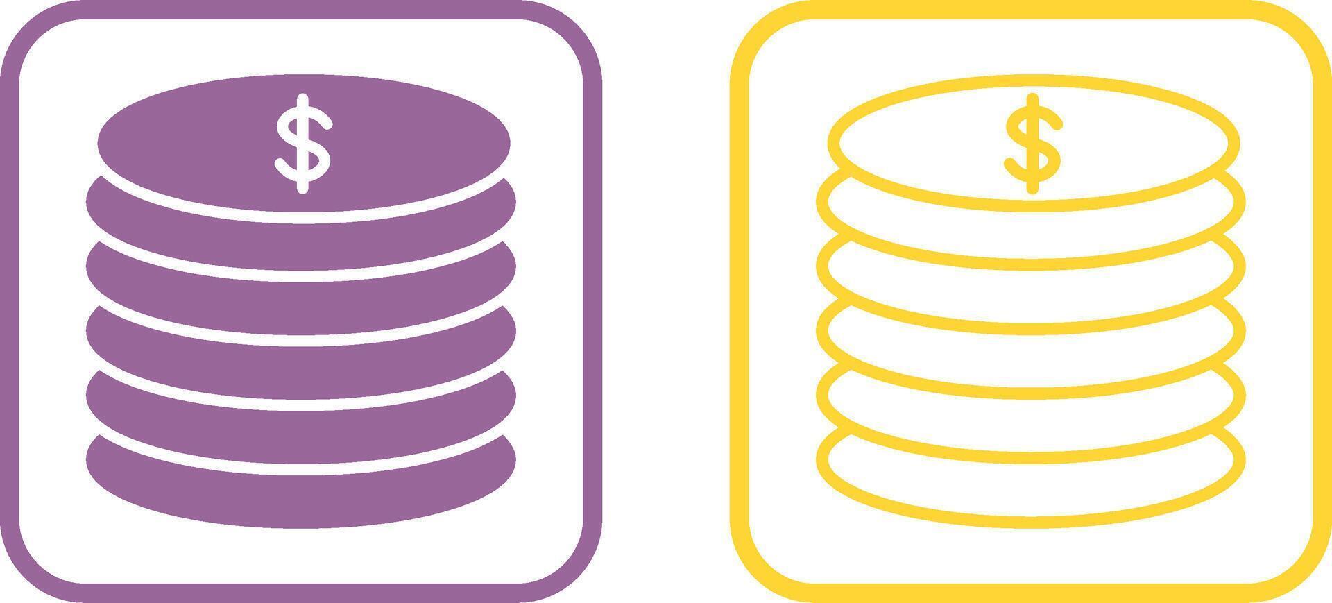 Stack of Coins Vector Icon