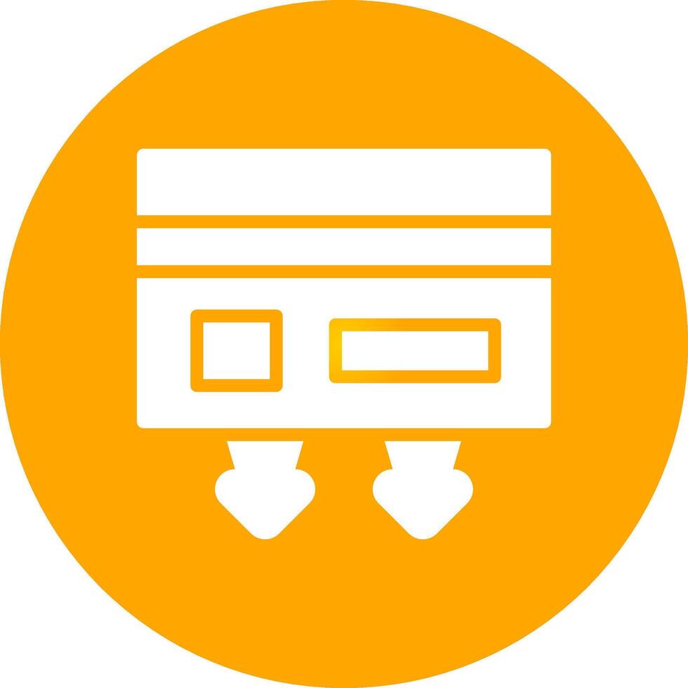 Cash Withdrawal Creative Icon Design vector