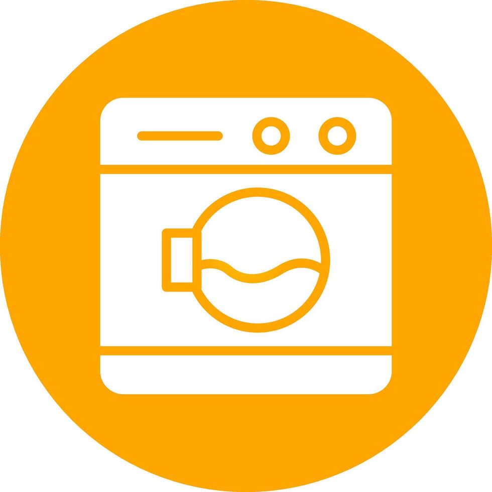 Washing Machine Creative Icon Design vector