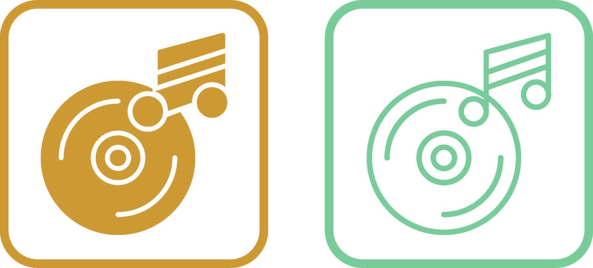 Music CD Vector Icon