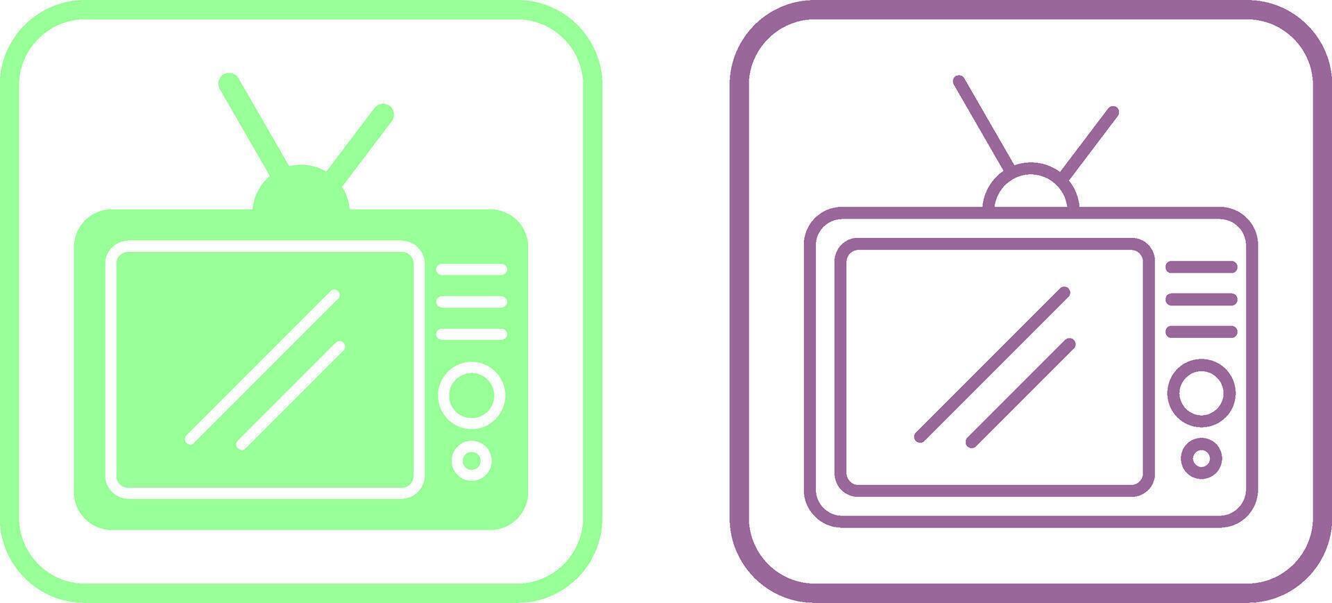 TV Set Vector Icon