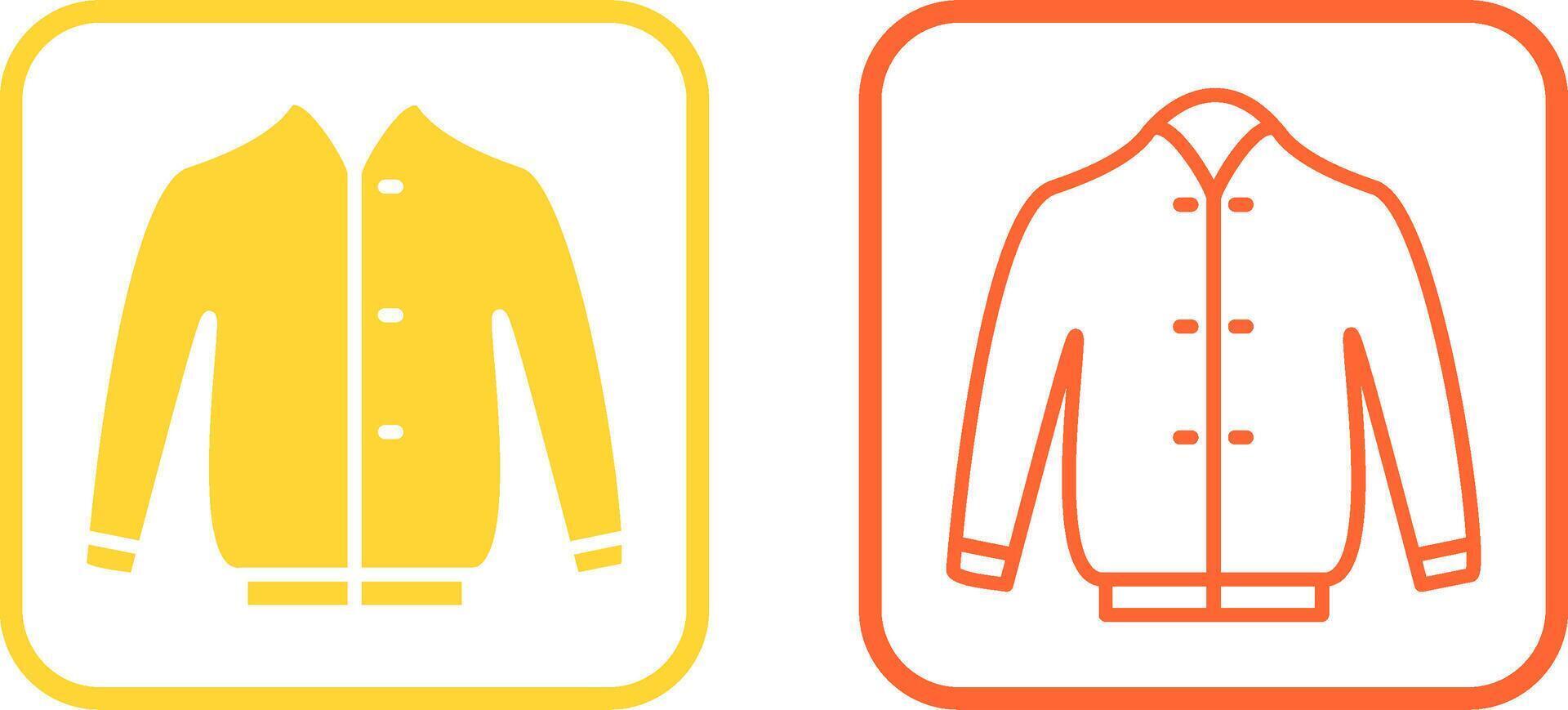 icono de vector de chaqueta elegante