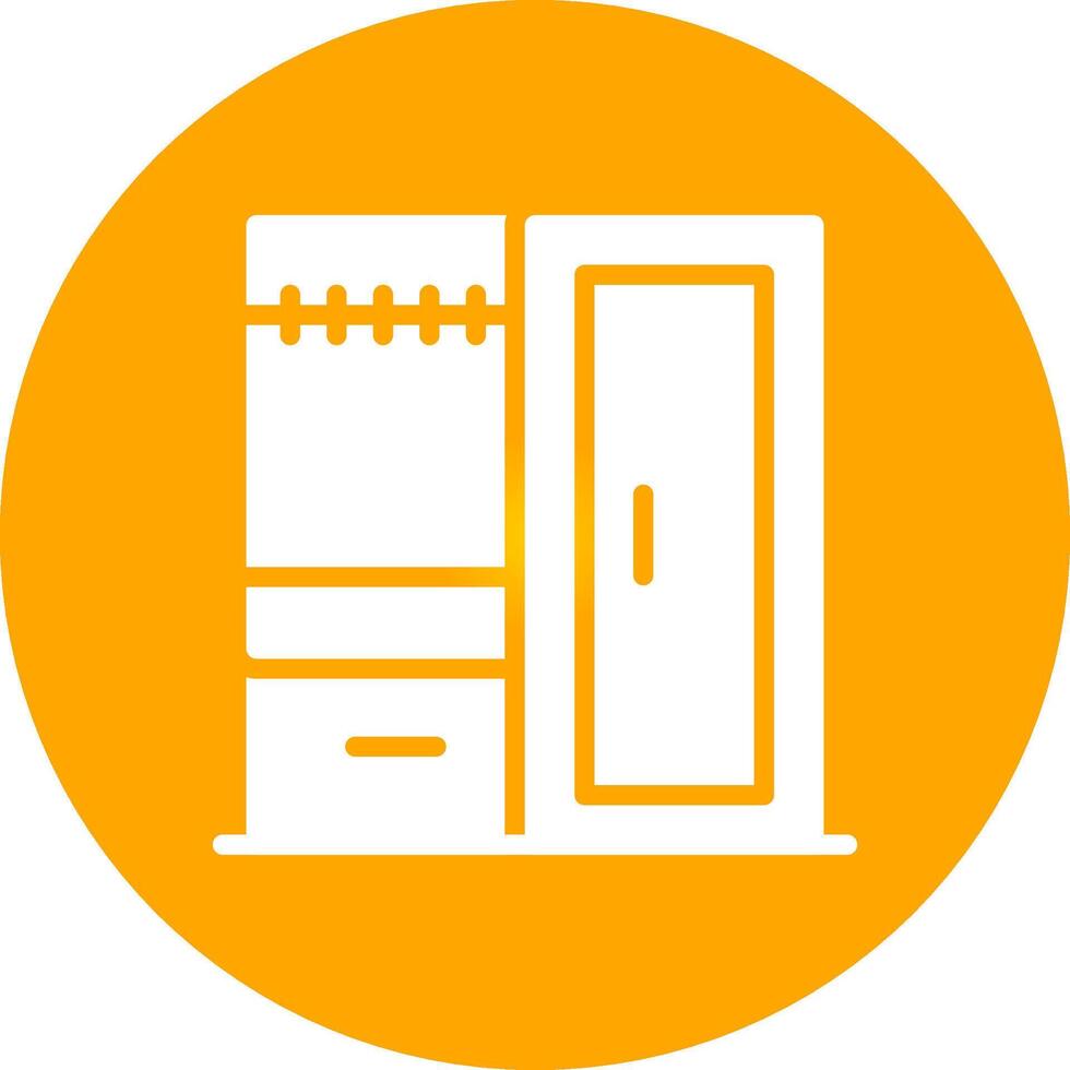 Wardrobe Creative Icon Design vector