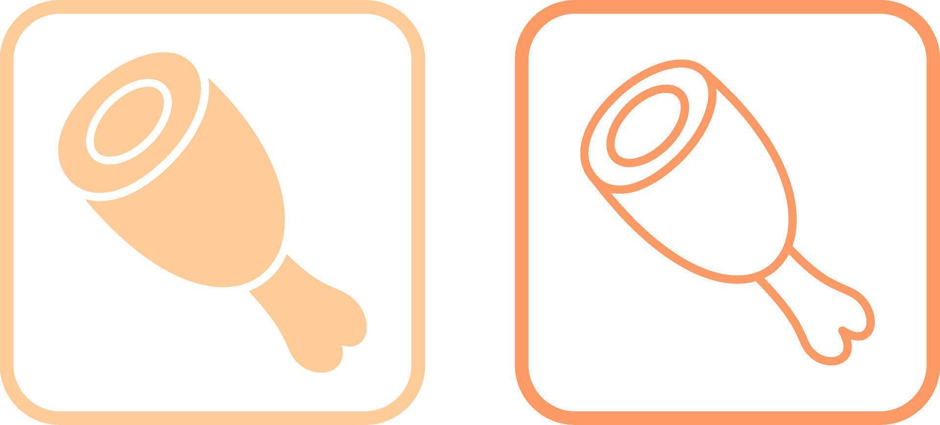 Cooked Ham Vector Icon
