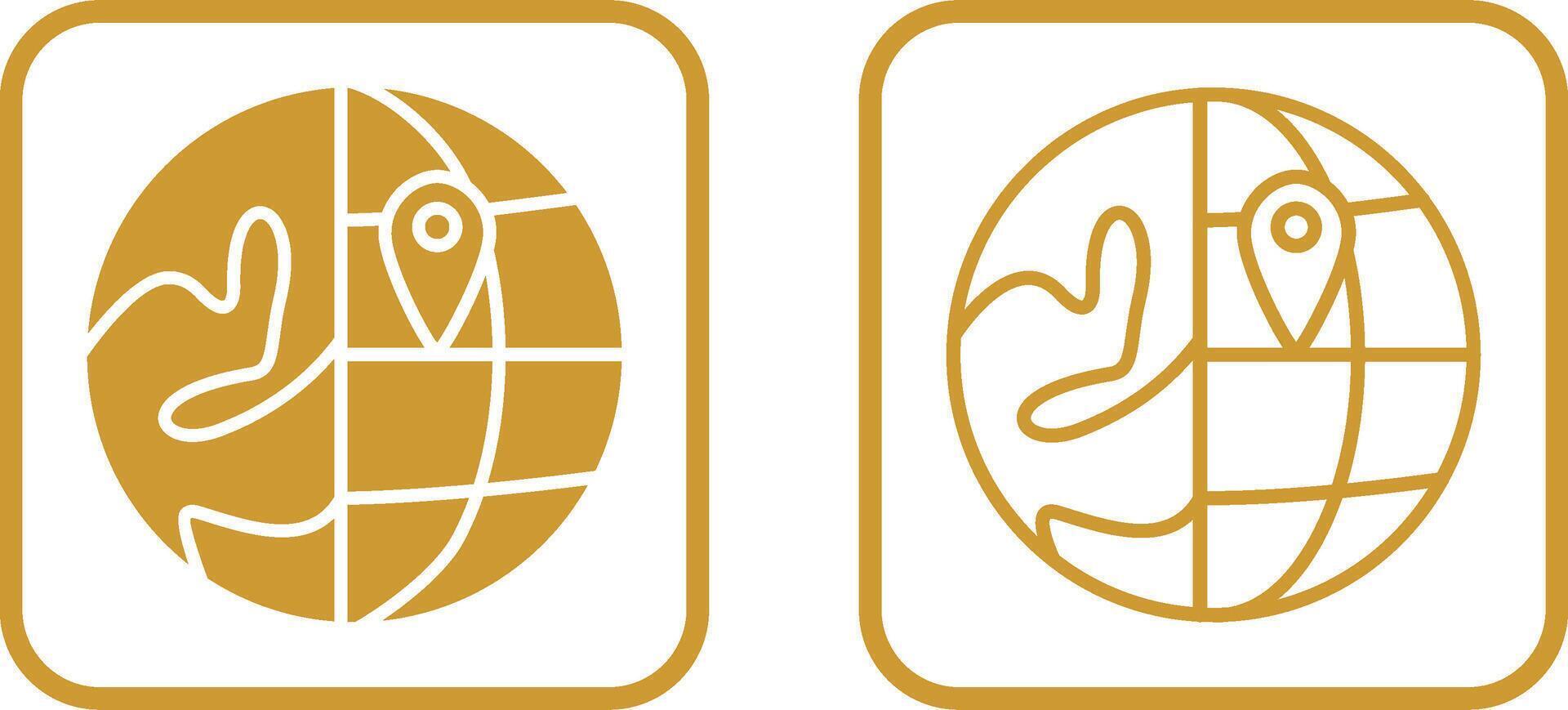 Location on Earth Vector Icon