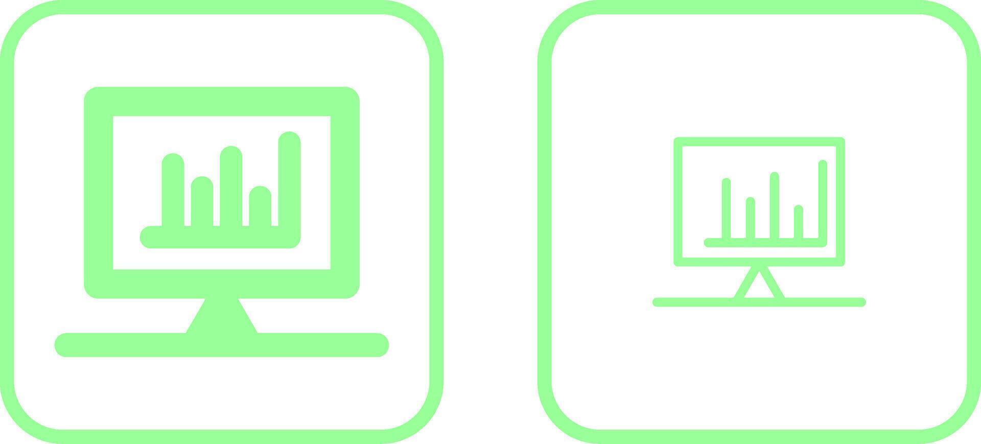 Checked Bar Graph Vector Icon