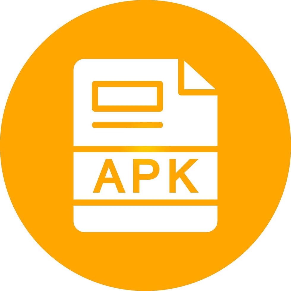 apk creativo icono diseño vector