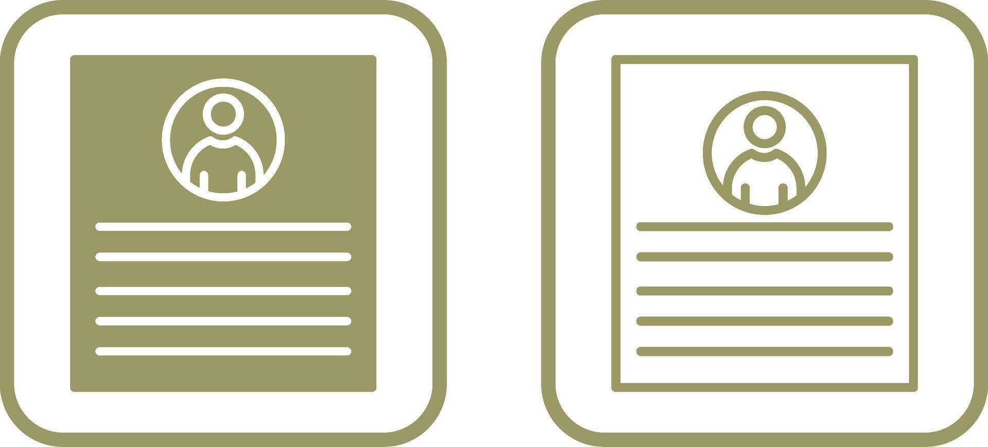 Client Profile Vector Icon