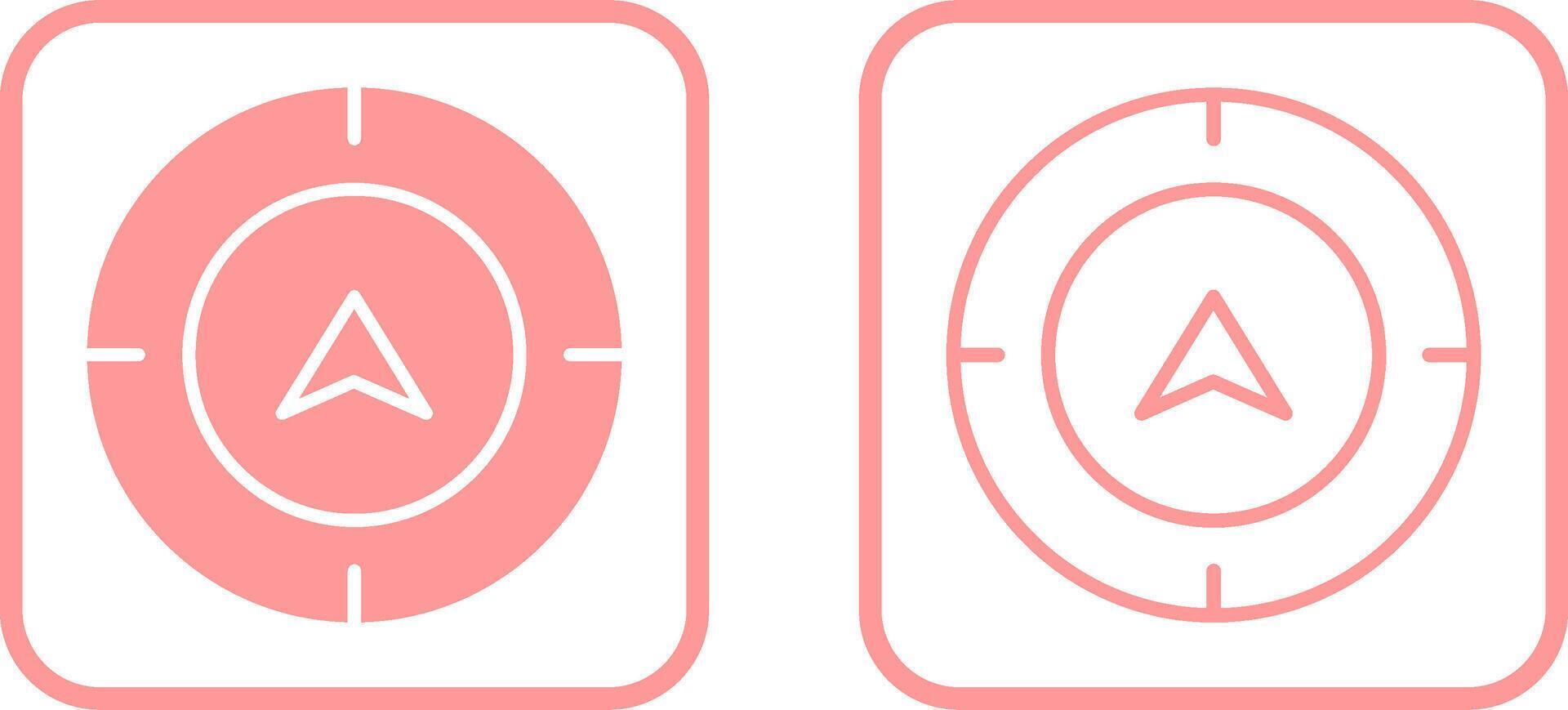 Directional Compass Vector Icon