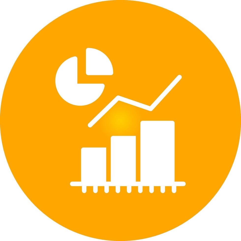 Statistical Analysis Creative Icon Design vector