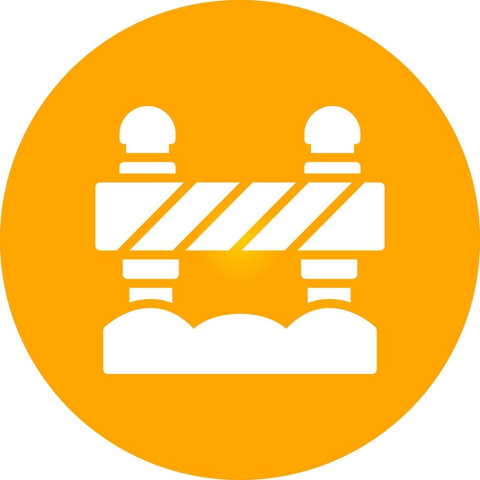 Road Block Creative Icon Design vector