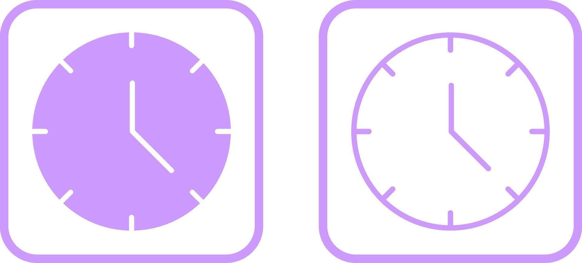 Clock Vector Icon