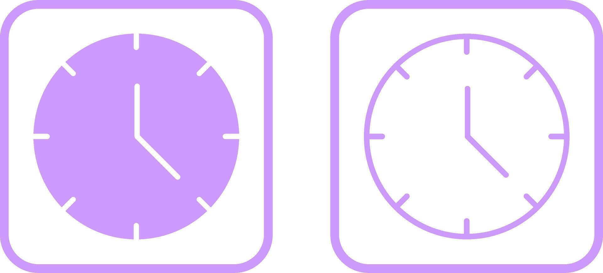 icono de vector de reloj