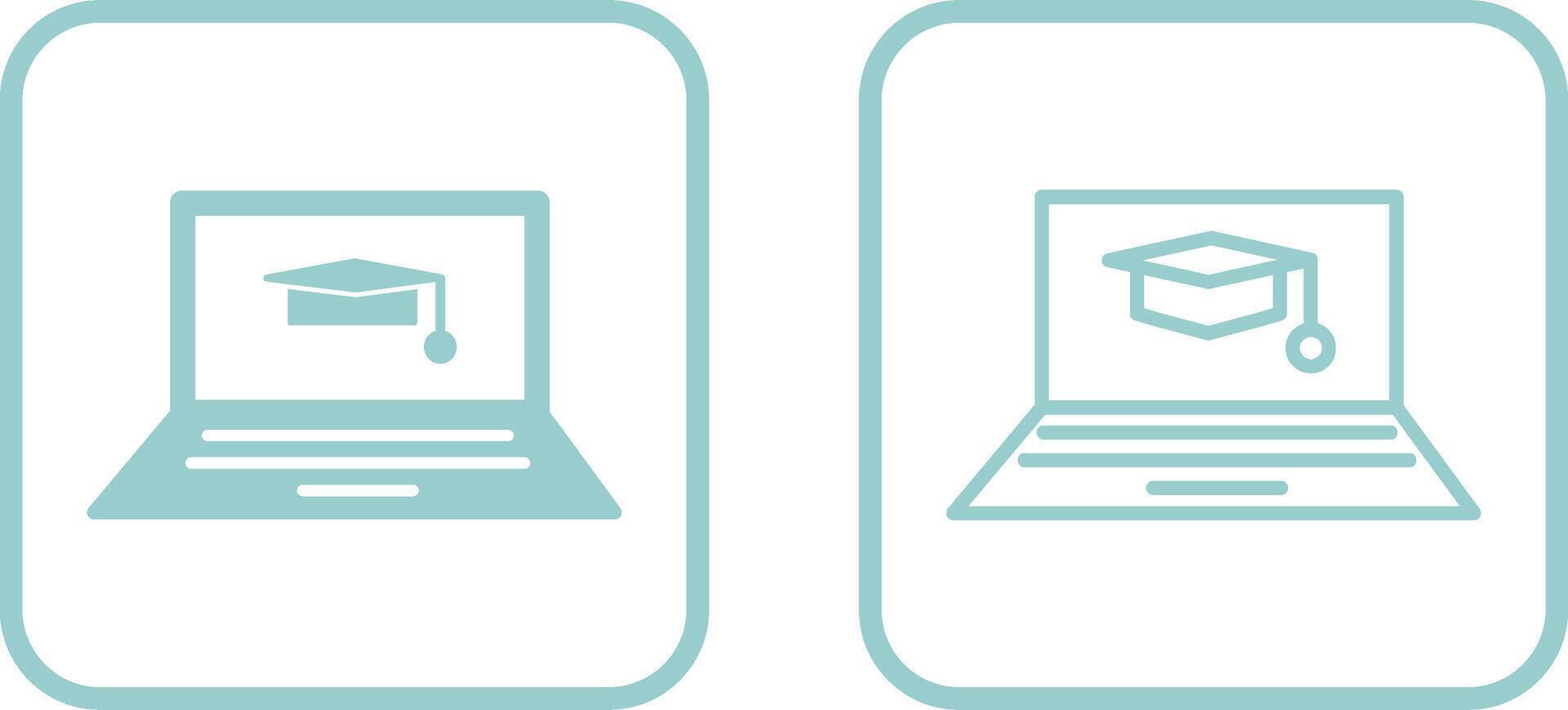 Online Degree Vector Icon