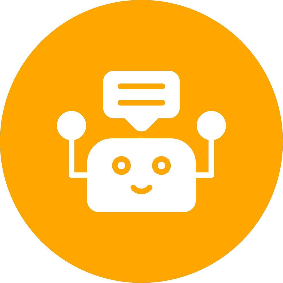 Chatbot Creative Icon Design vector
