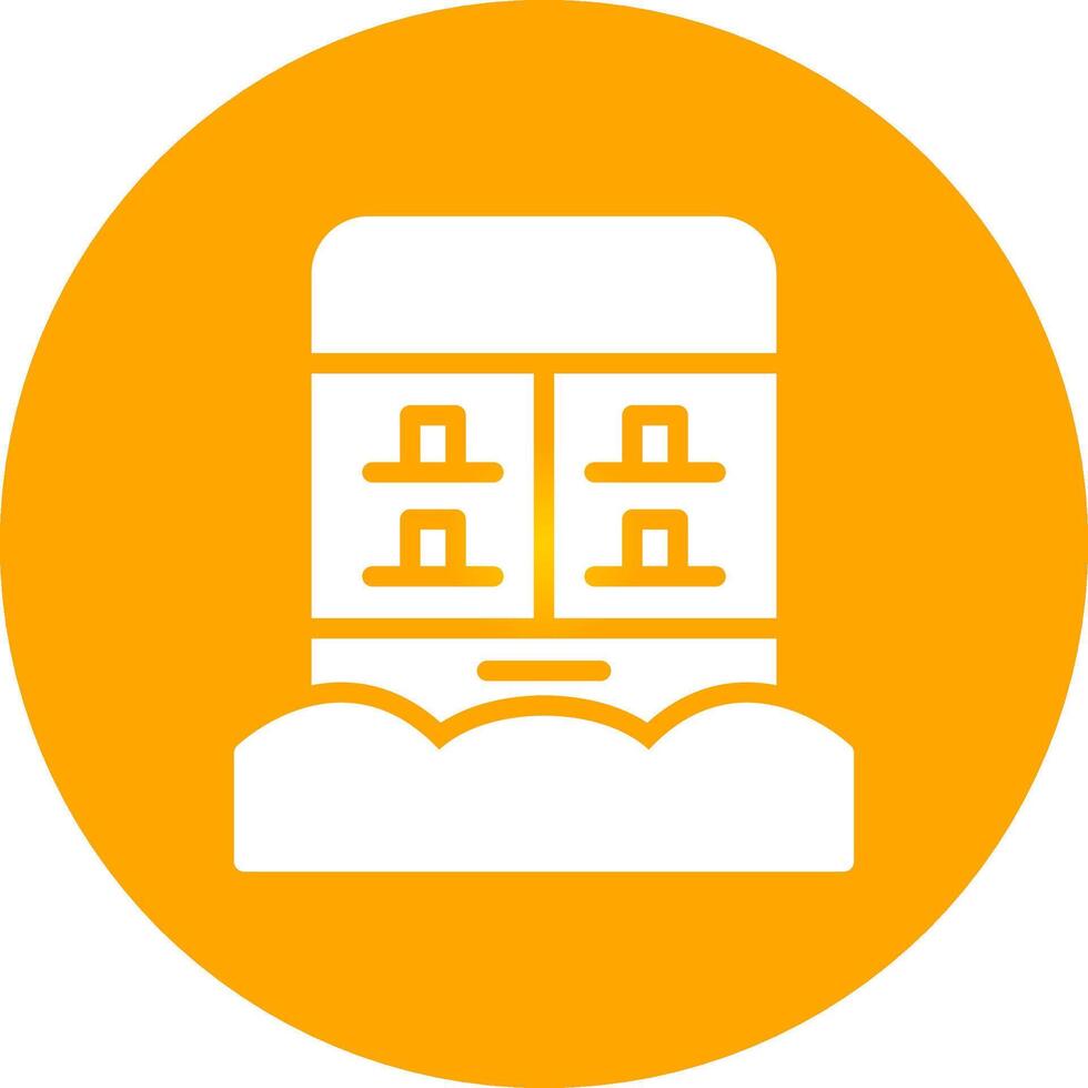 Vending Machine Creative Icon Design vector