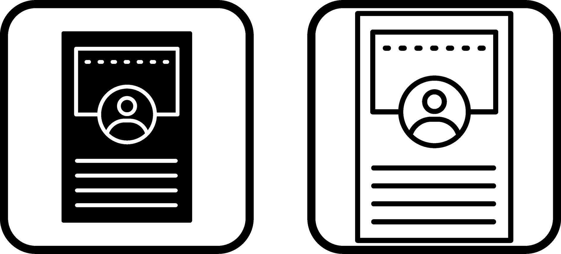 Profile Vector Icon