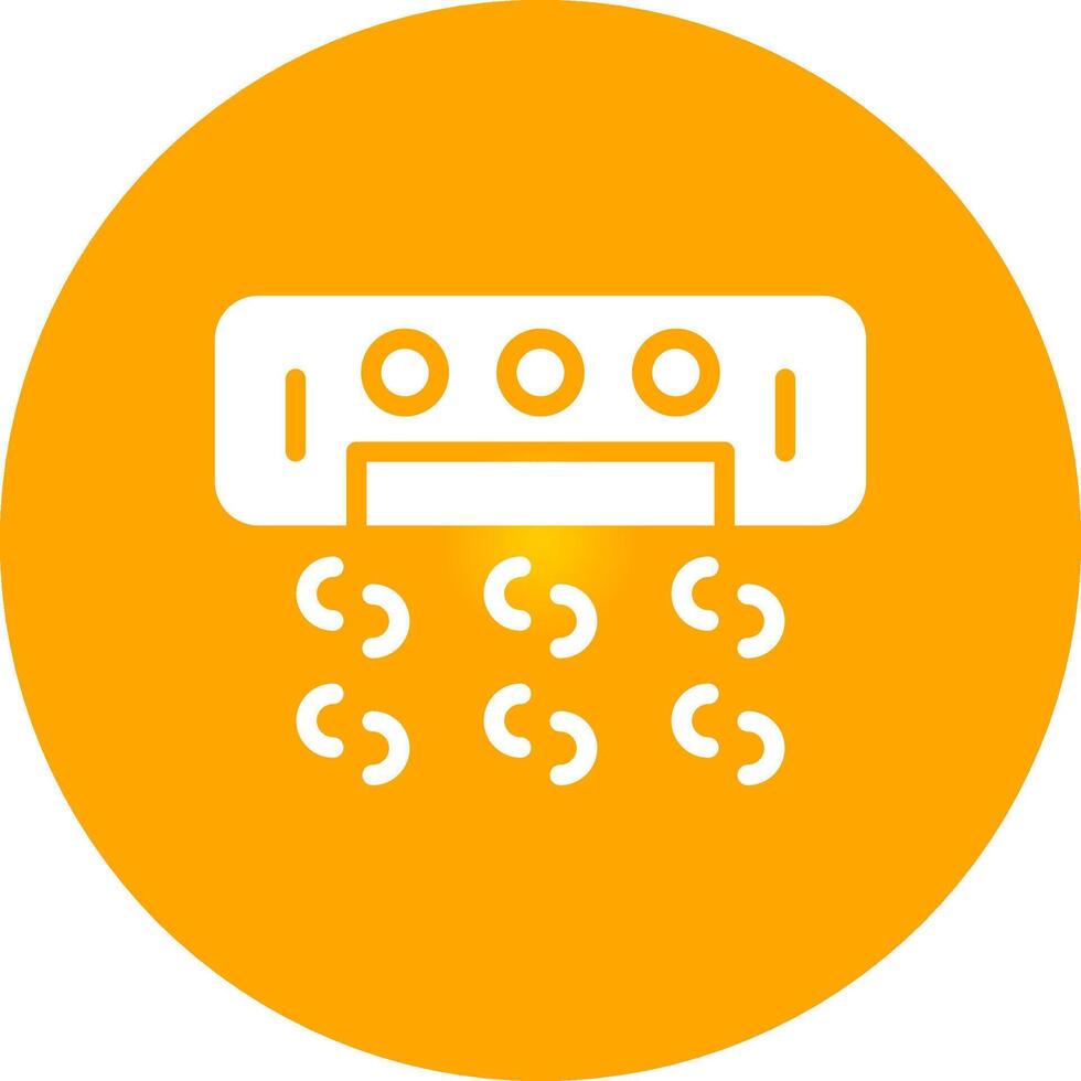 Air Conditioner Creative Icon Design vector