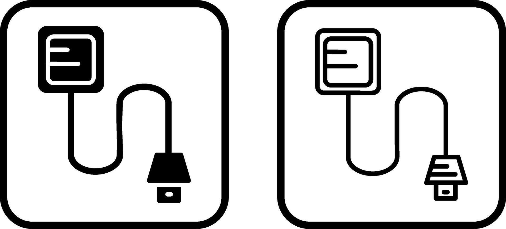 icono de vector de cable