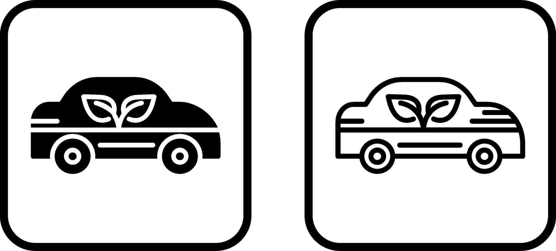 Ecology Car Vector Icon
