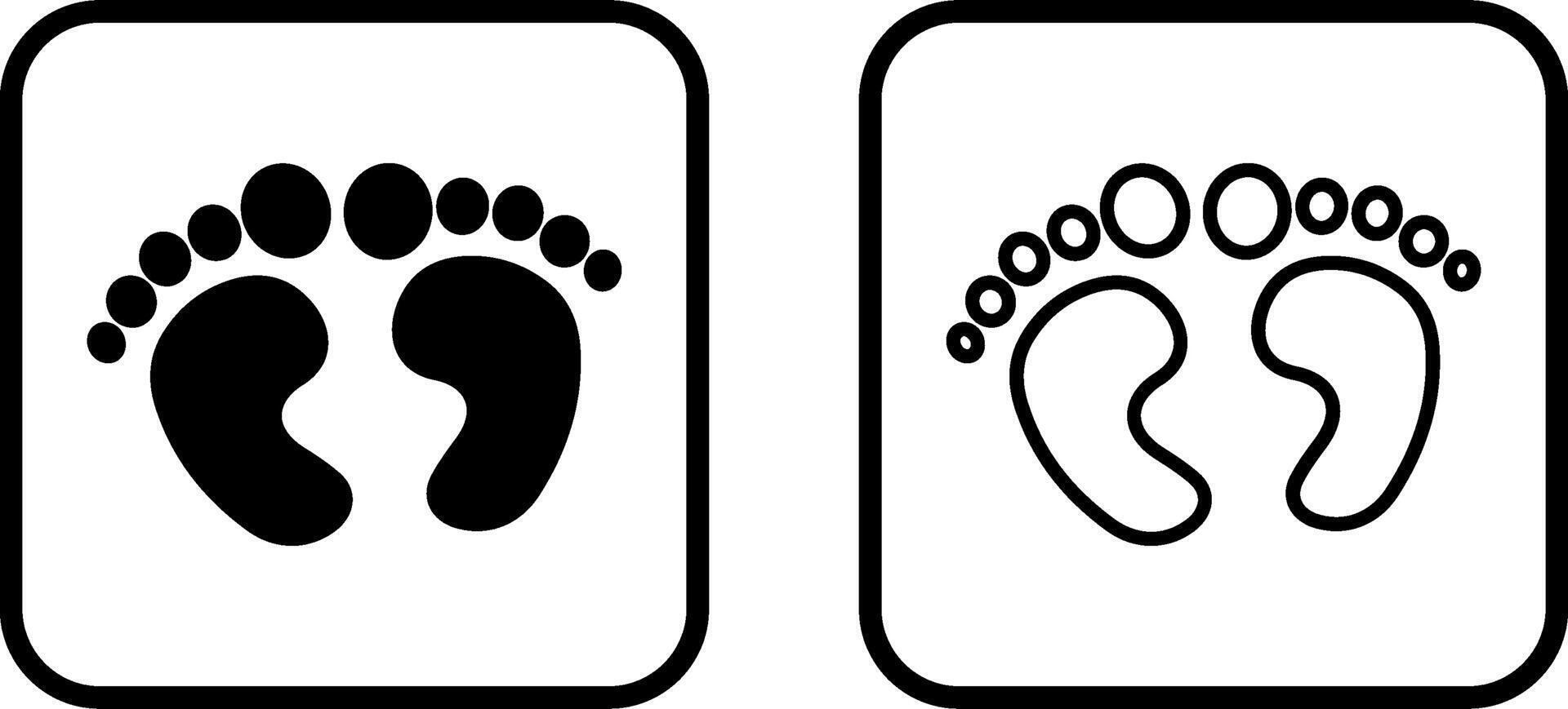 Feet Vector Icon