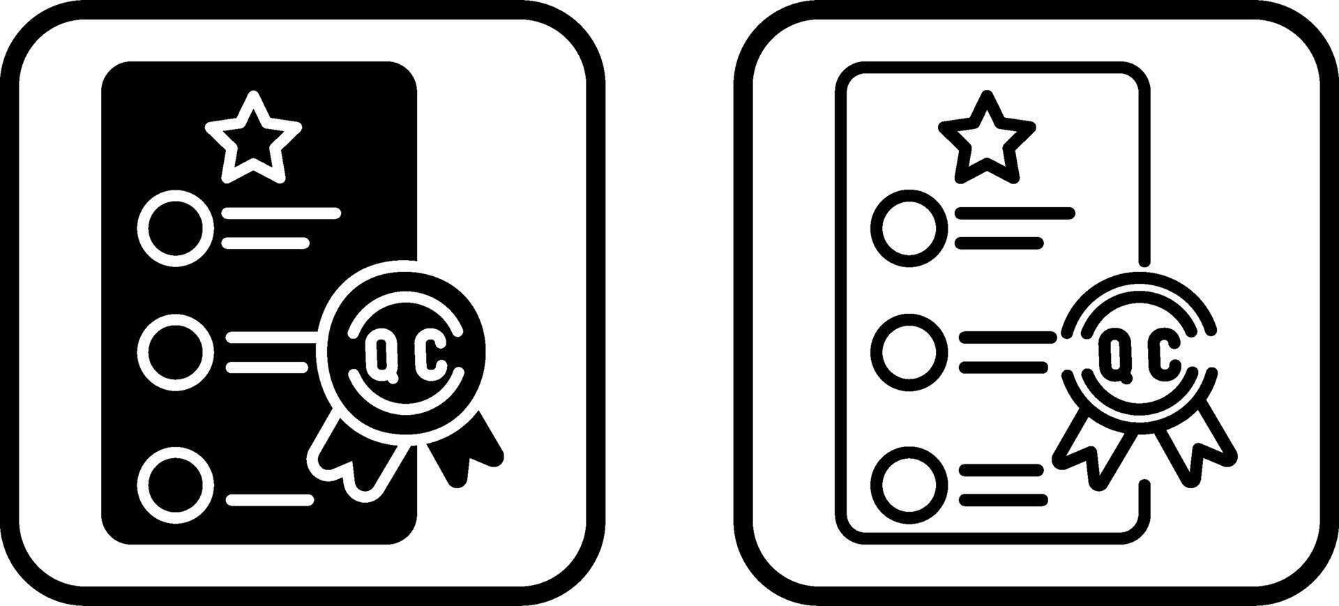 Quality Control Vector Icon