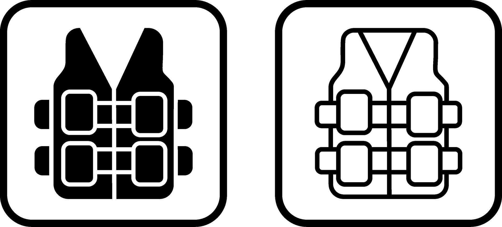 Bullet Proof Vest Vector Icon