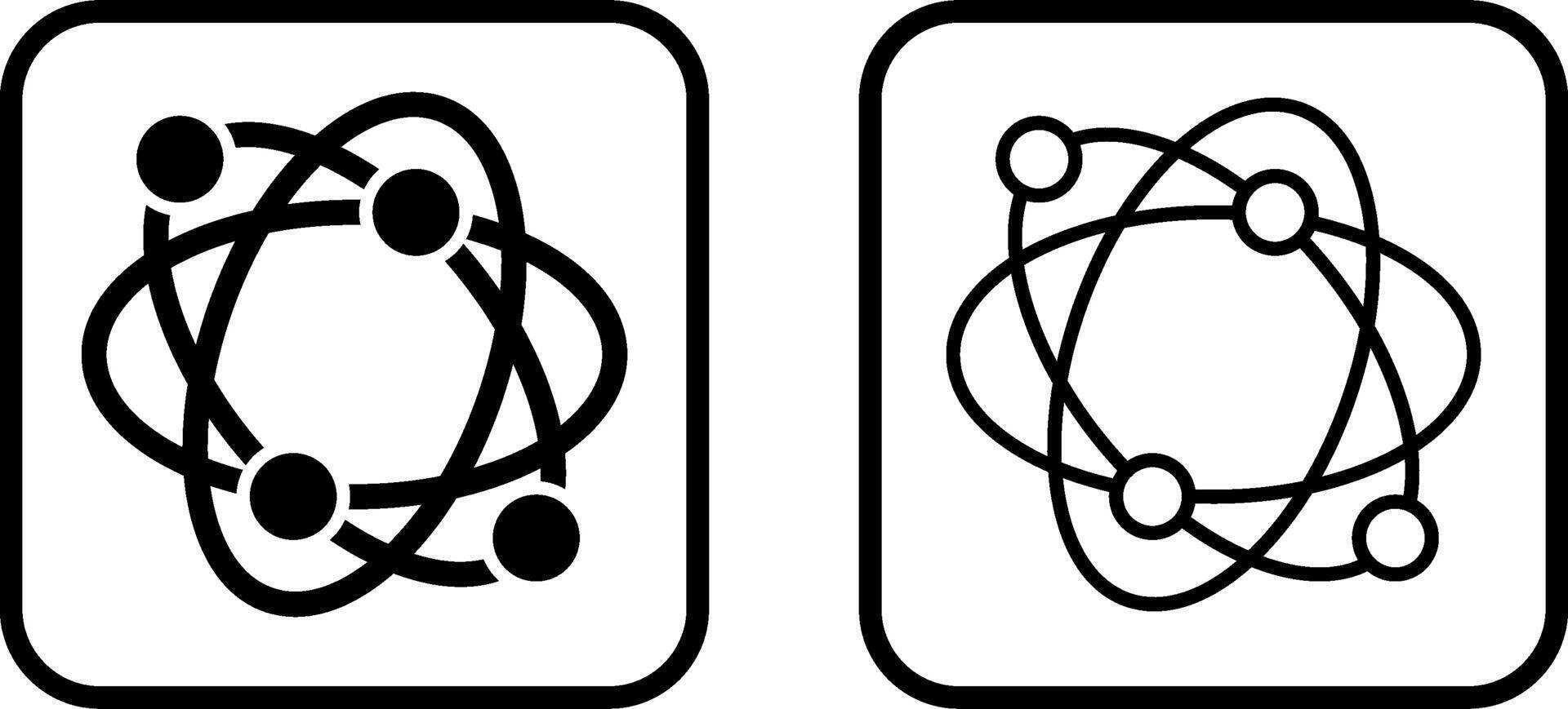 Atomic Structure Vector Icon