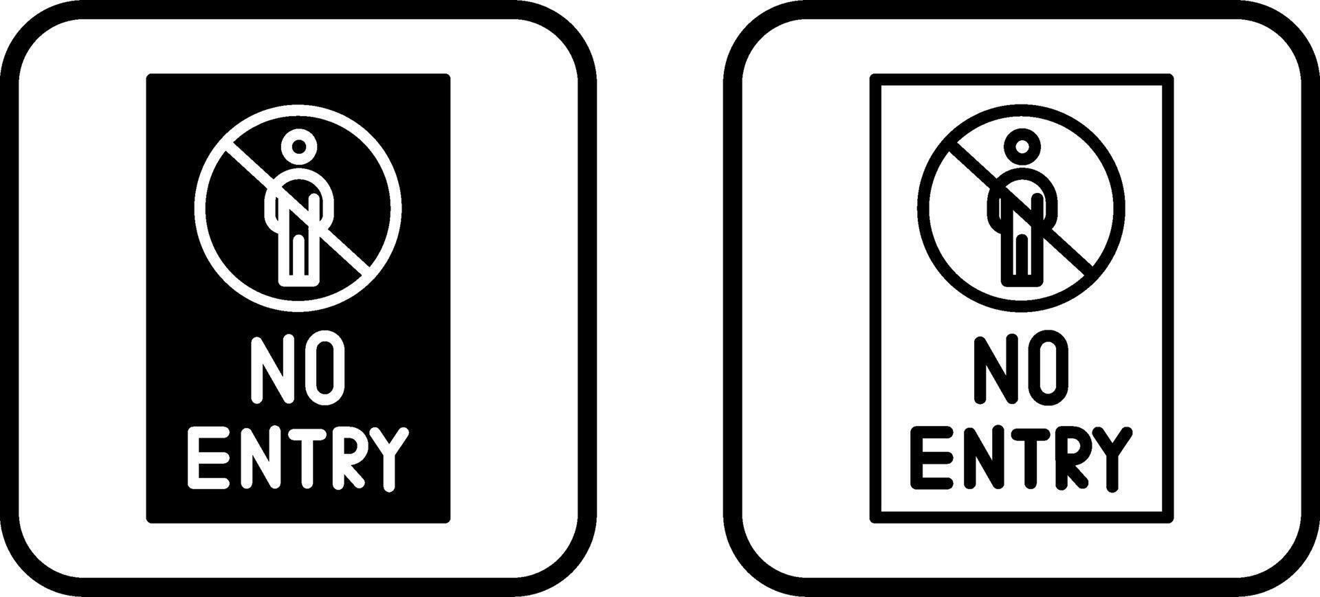 No Entry Sign Vector Icon