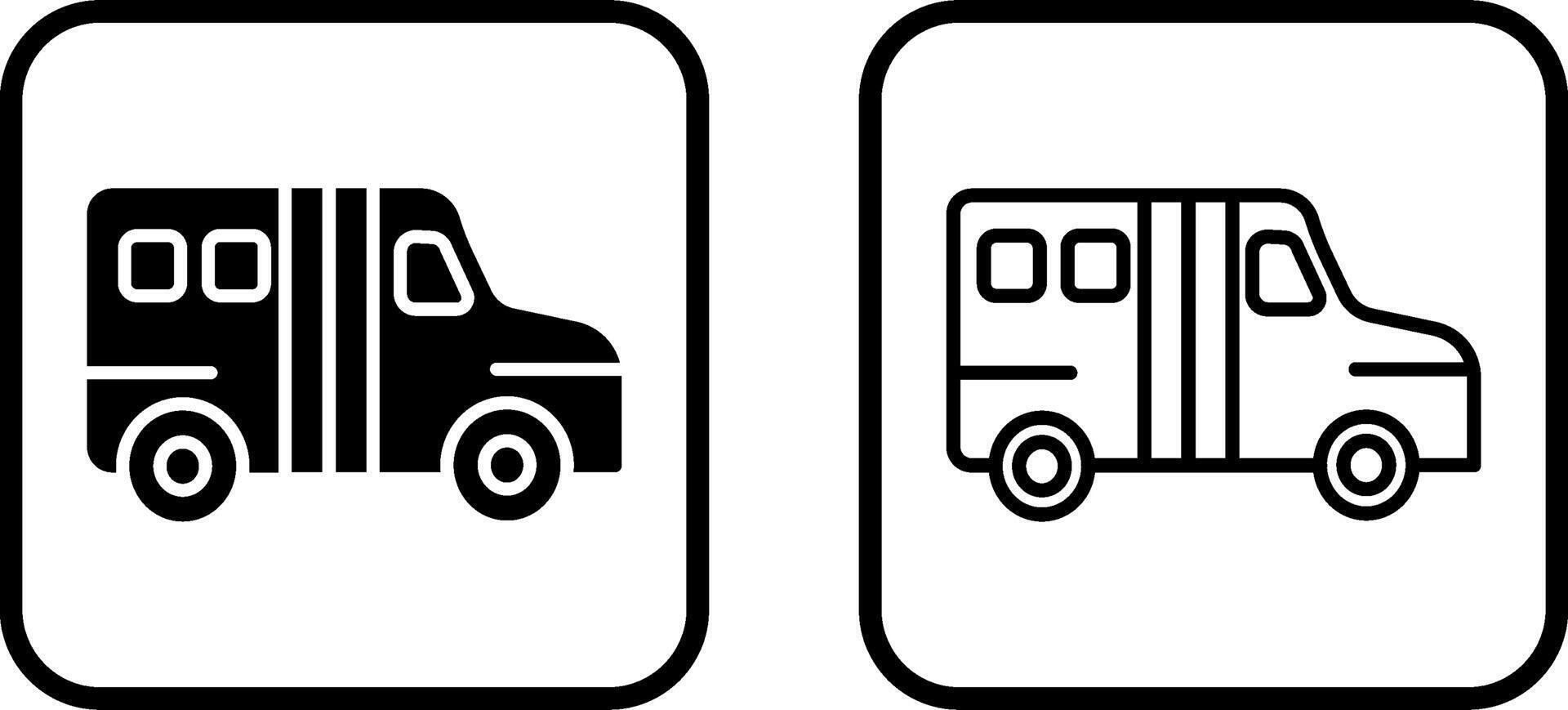 icono de vector de autobús escolar