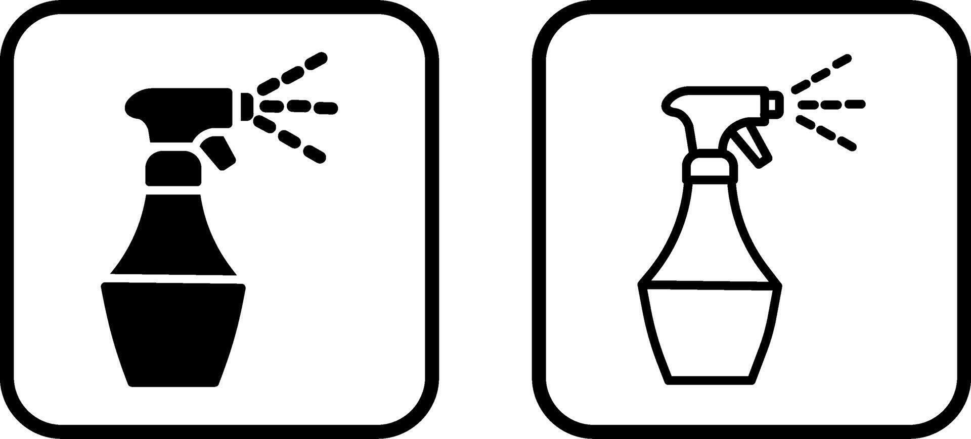 Water Spray Bottle Vector Icon