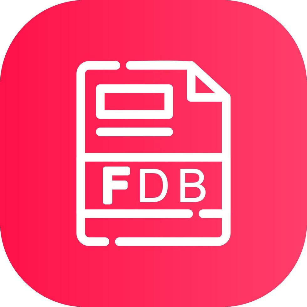 FDB Creative Icon Design vector