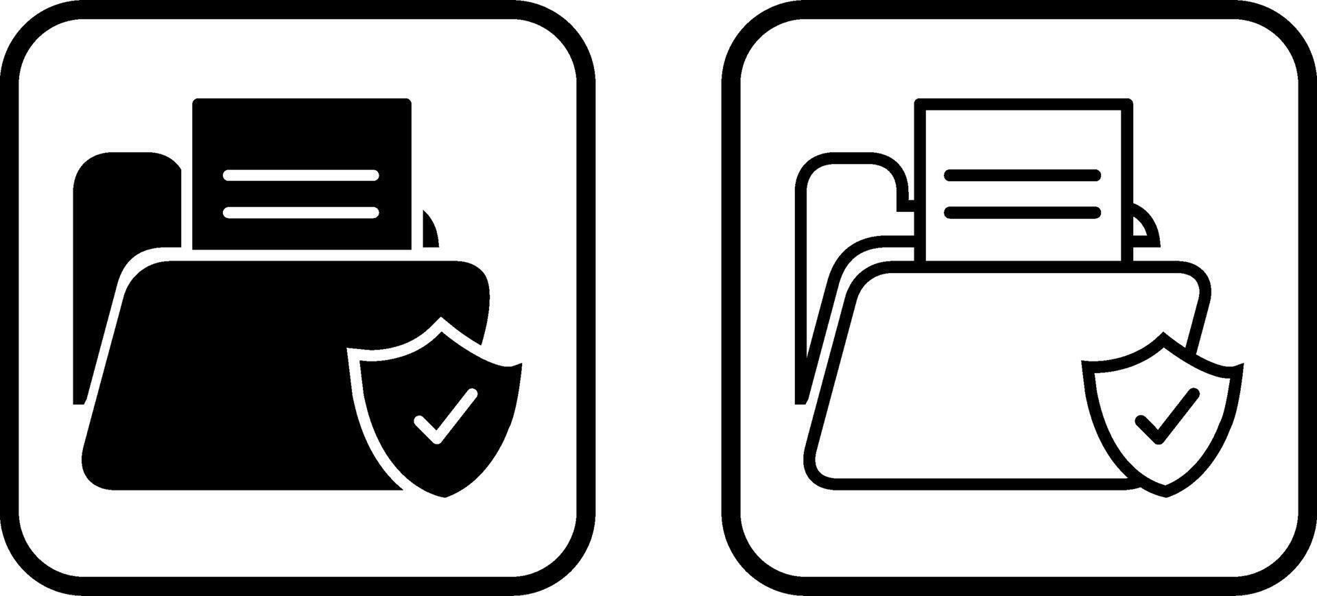 icono de vector de protección