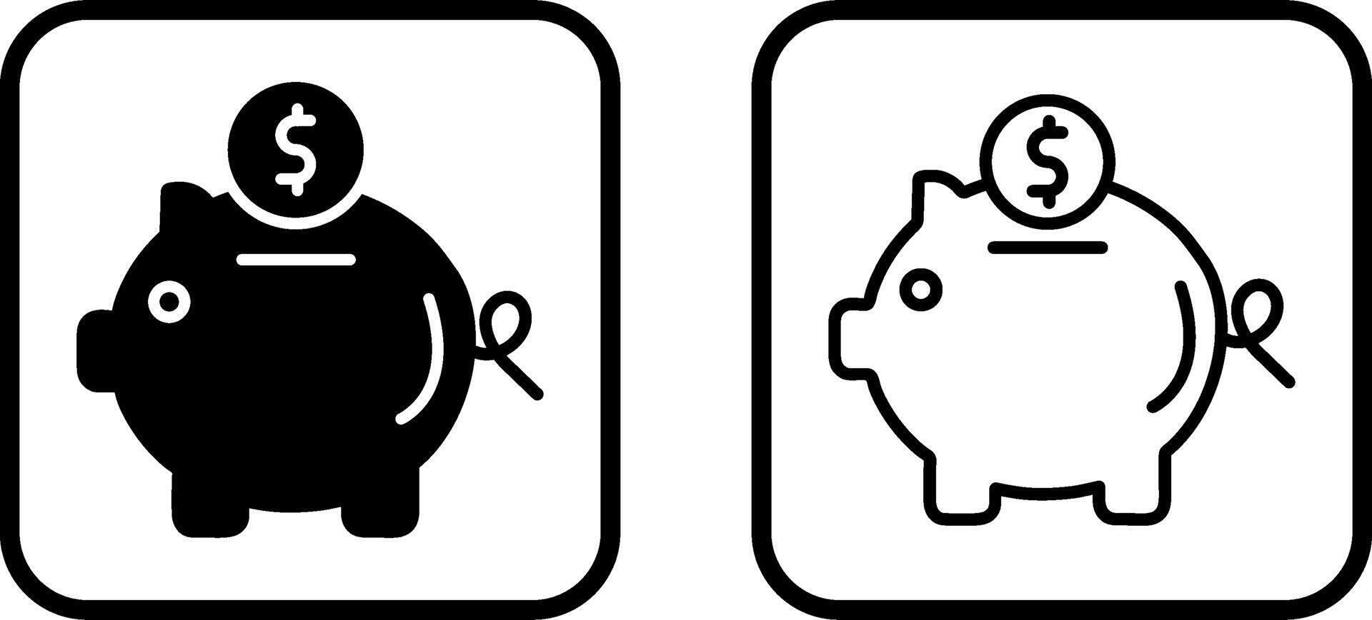 Piggy Bank Vector Icon