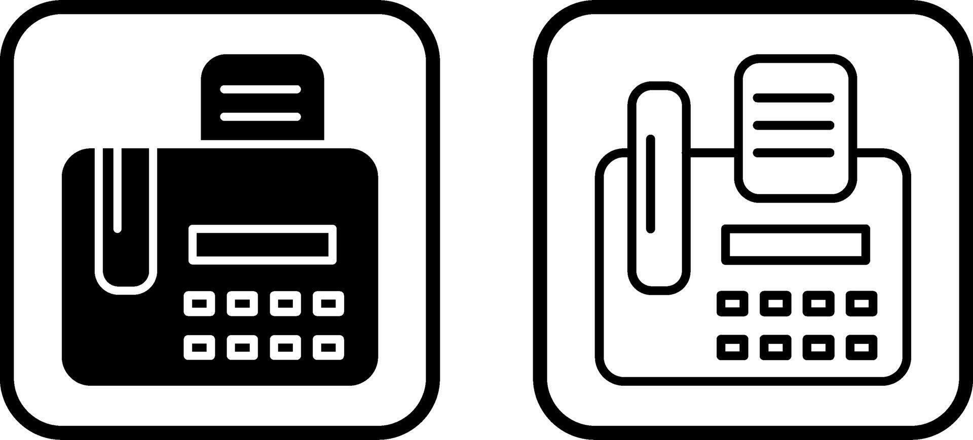 Fax Machine Vector Icon