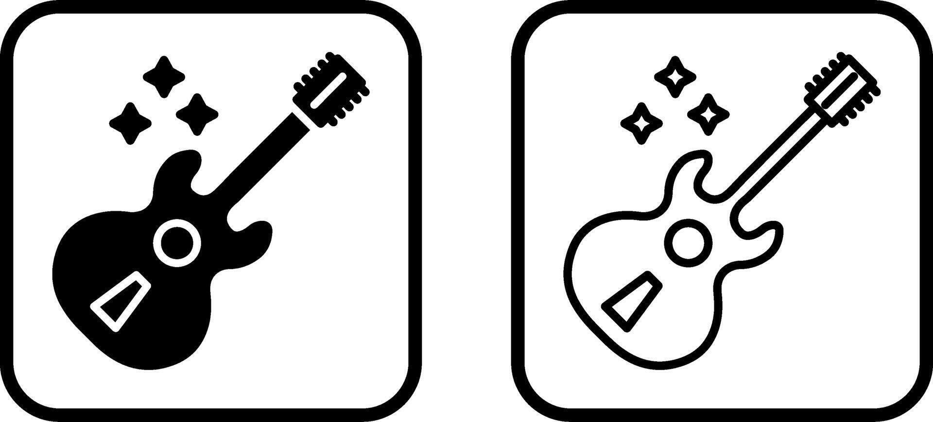 icono de vector de guitarra