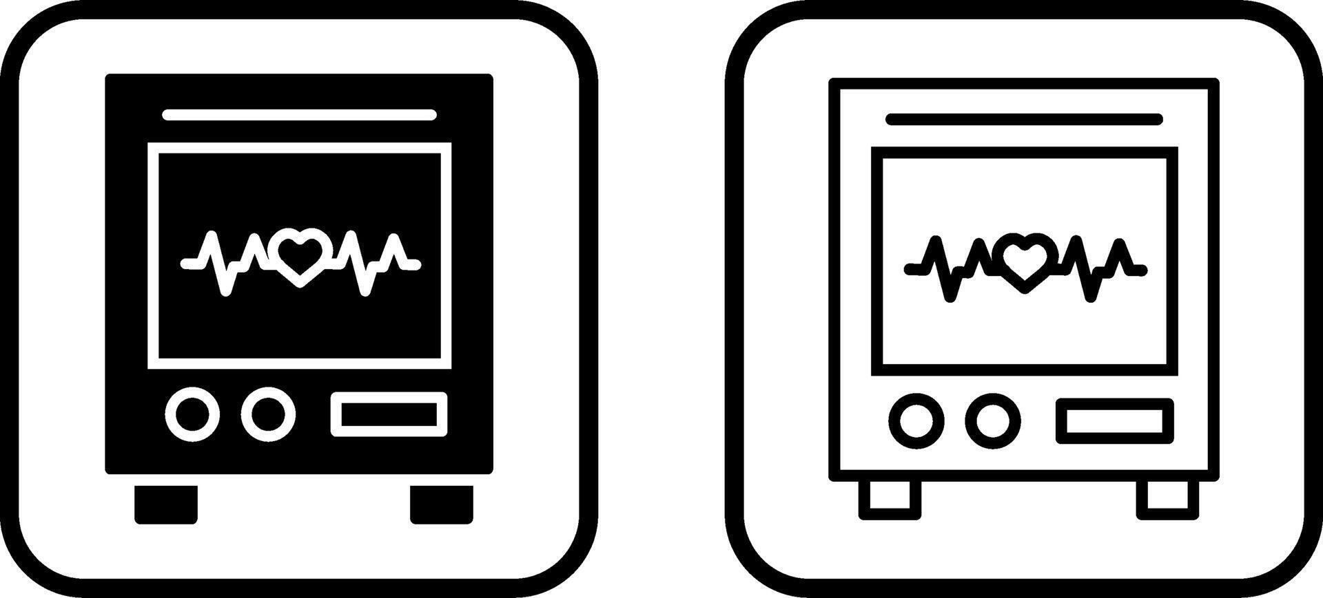 Heart Rate Machine Vector Icon