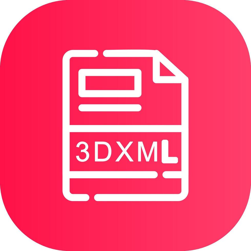 Line Round Corner Gradient vector