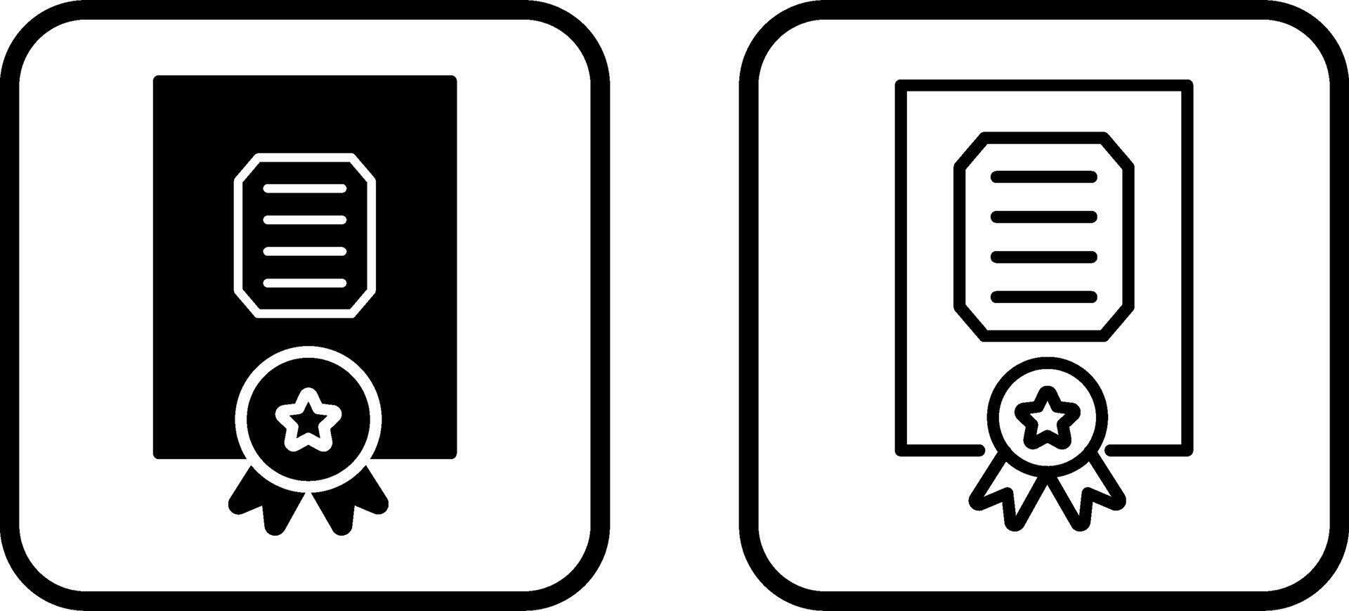 Certificate Vector Icon